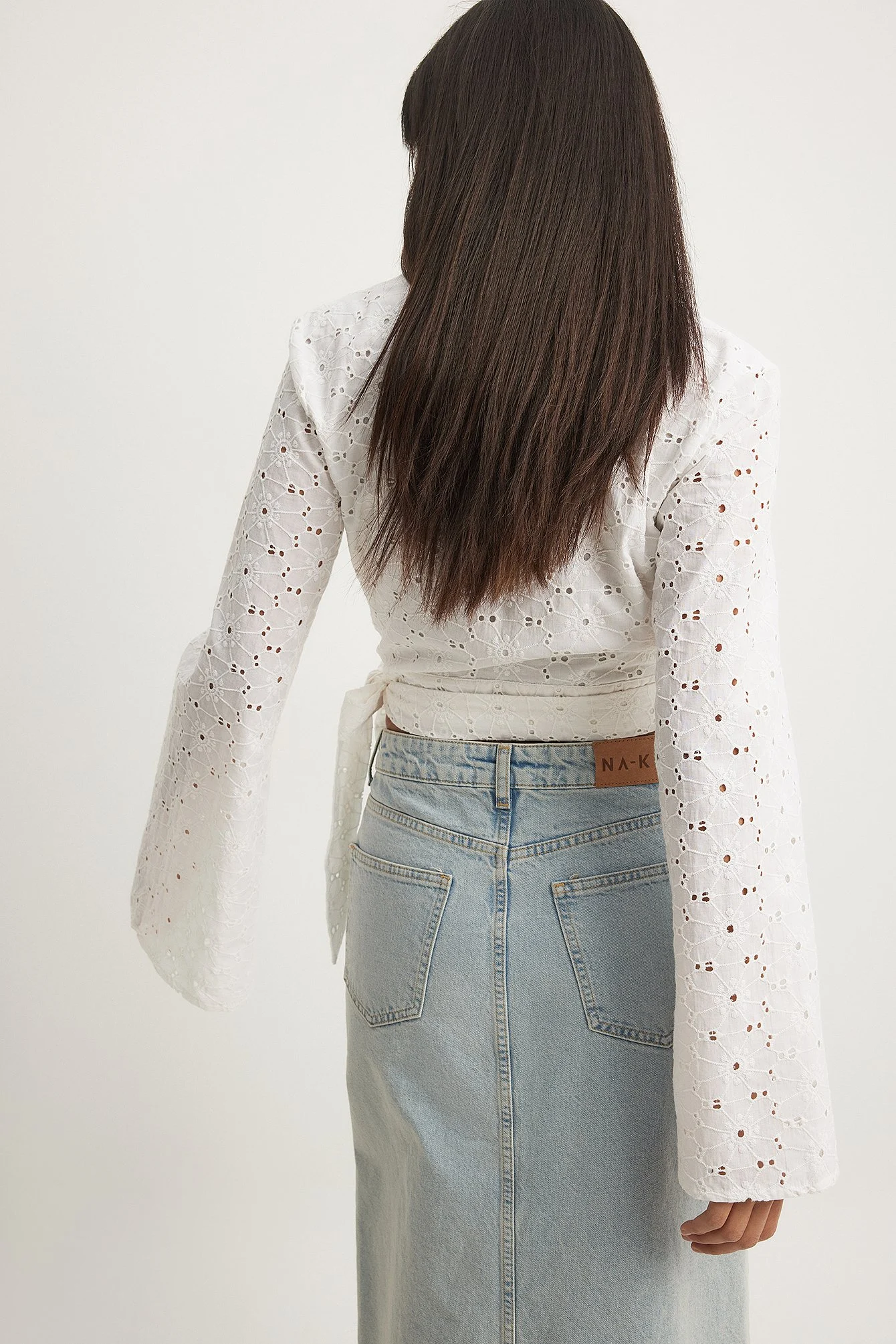 Anglaise-Wickelbluse