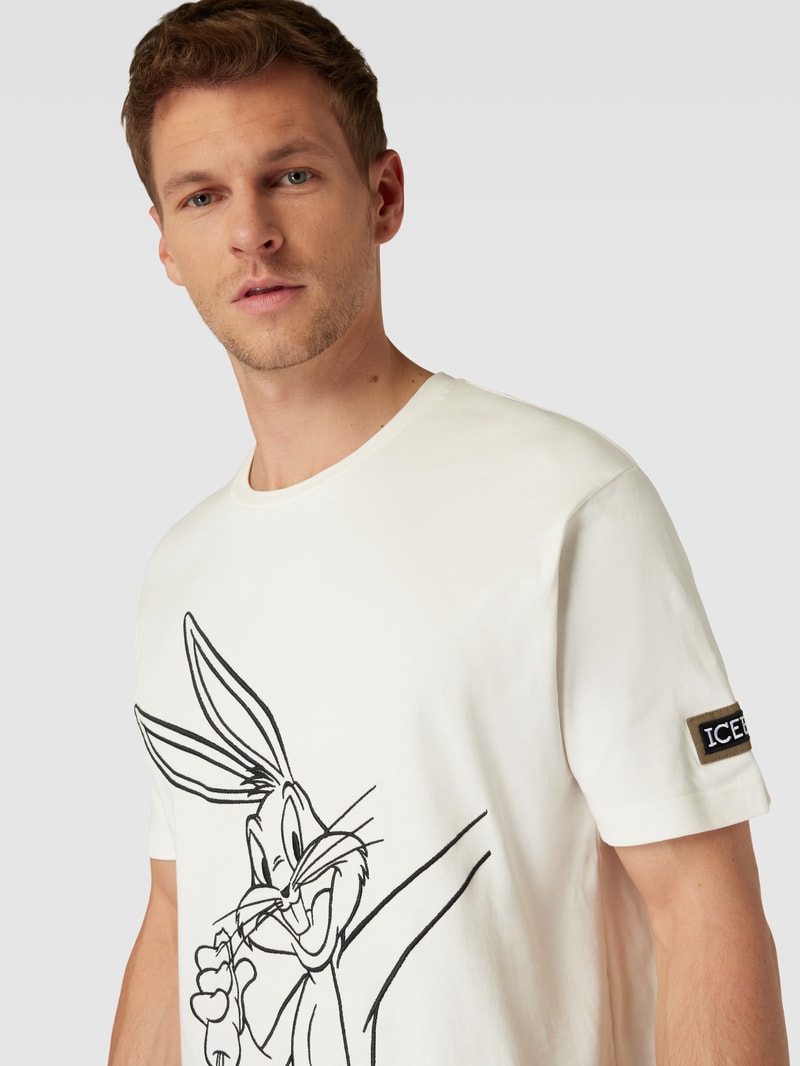 T-Shirt mit Looney Tunes®-Print in offwhite