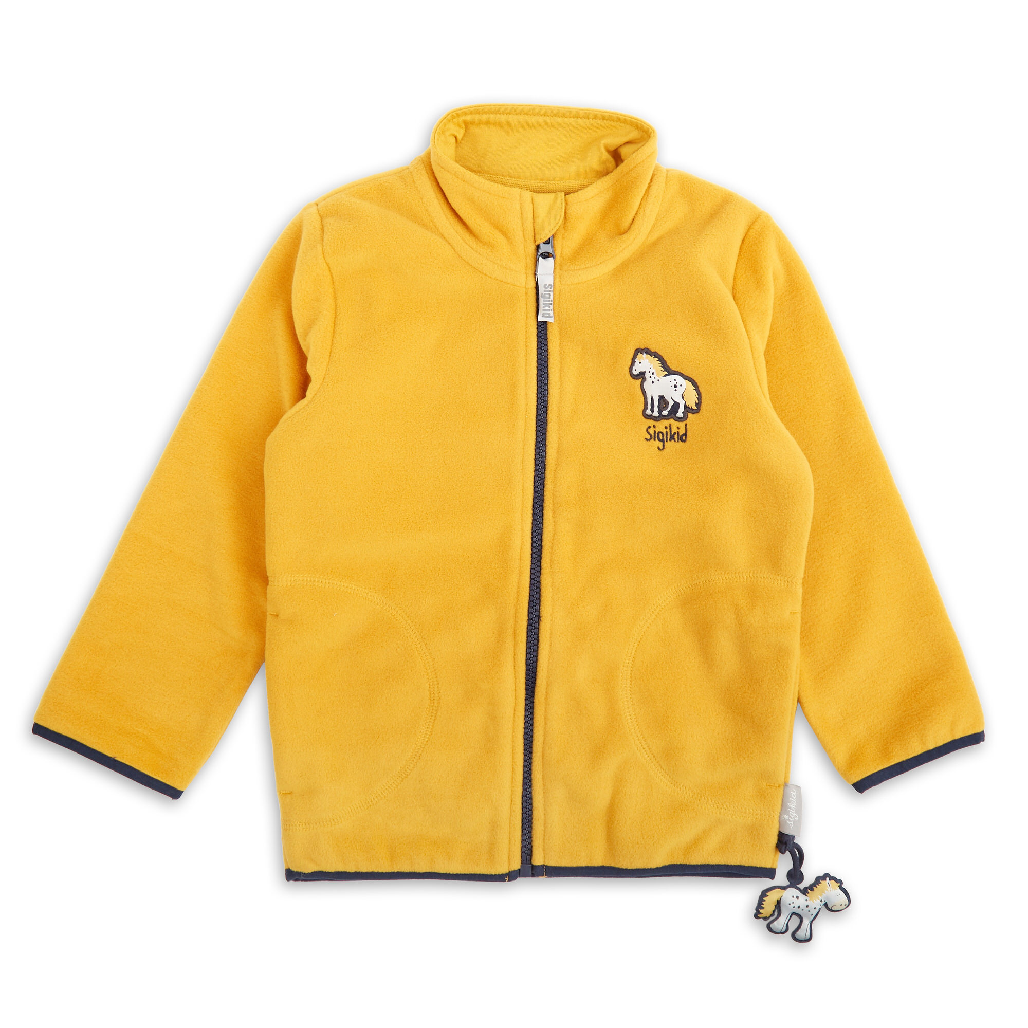Kinder Fleecejacke Pony in Gelb