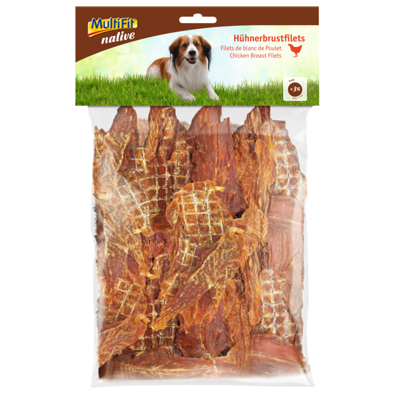 MultiFit Snacks MultiFit native Hühnerbrustfilets 1kg