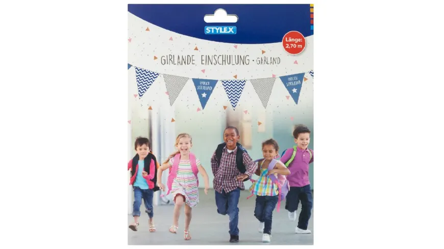 STYLEX Fahnengirlande zur Einschulung