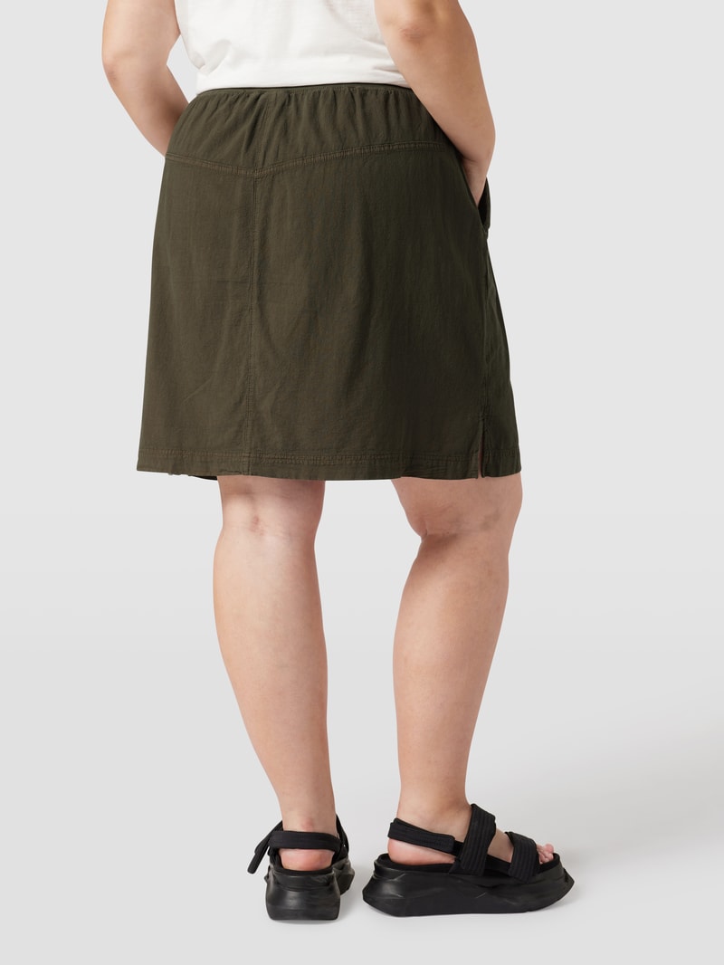 PLUS SIZE Minirock mit Eingrifftaschen in khaki
