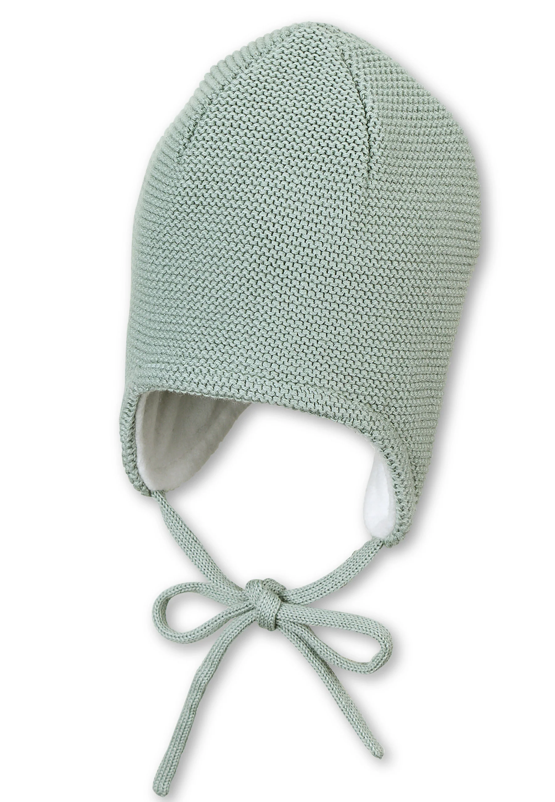 GOTS Strickmütze gefüttert mit Baumwollfleece