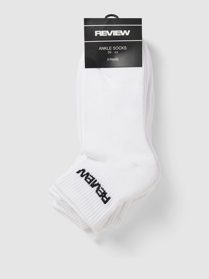 Socken mit Label-Print in weiß