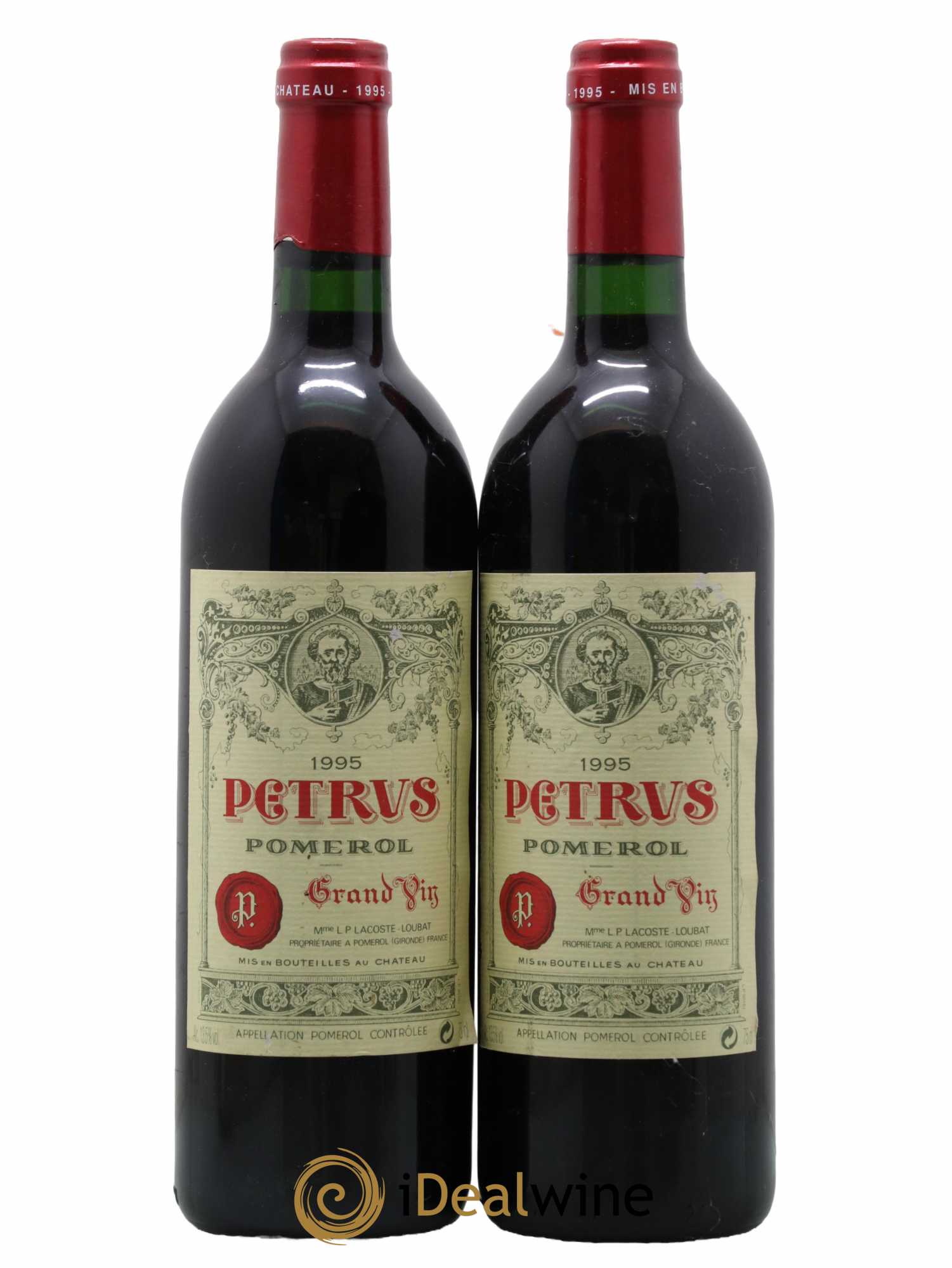 Petrus  1995 - Lot de 2 Bouteilles