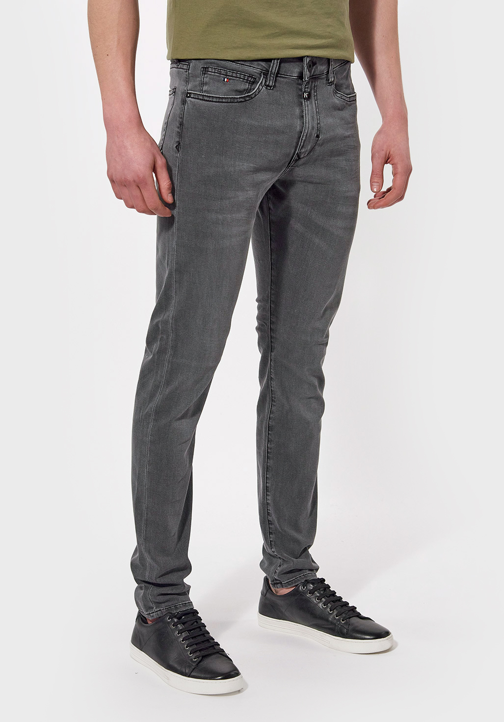 DADAA  Jean skinny Homme gris, effet délavé