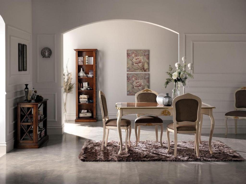 JVmoebel Esszimmer-Set, Garnitur Tisch Essgruppe 5tlg. Tische Essgarnitur Esstisch 4x Stuhl