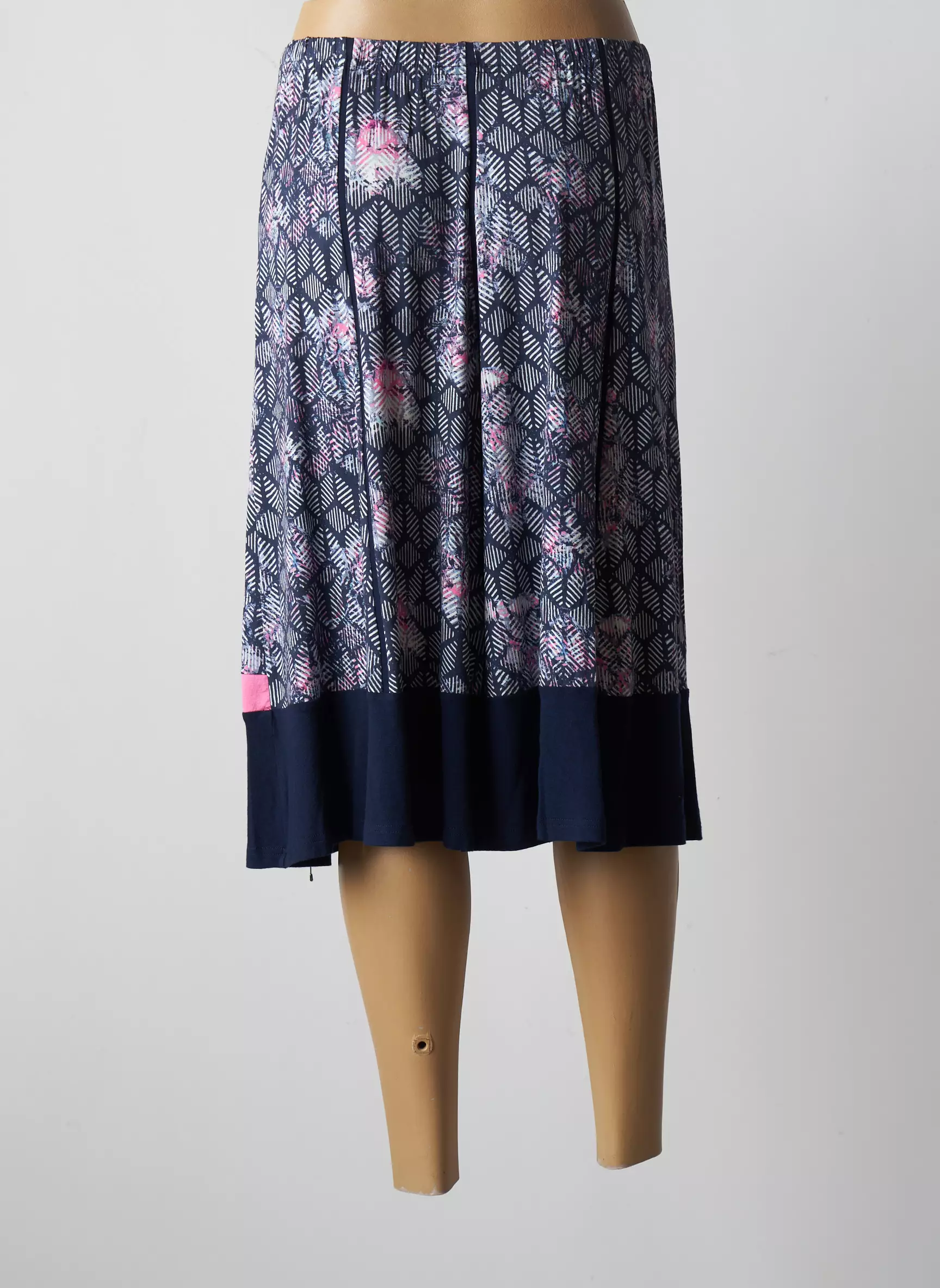 Pauporte Jupes Mi Longues Femme couleur bleu