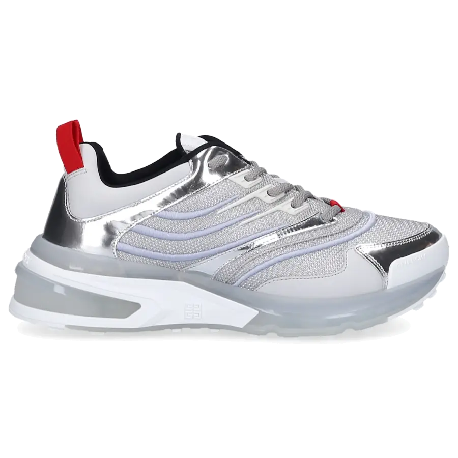 Givenchy - Sneaker low GIV 1 Kalbsleder - silber