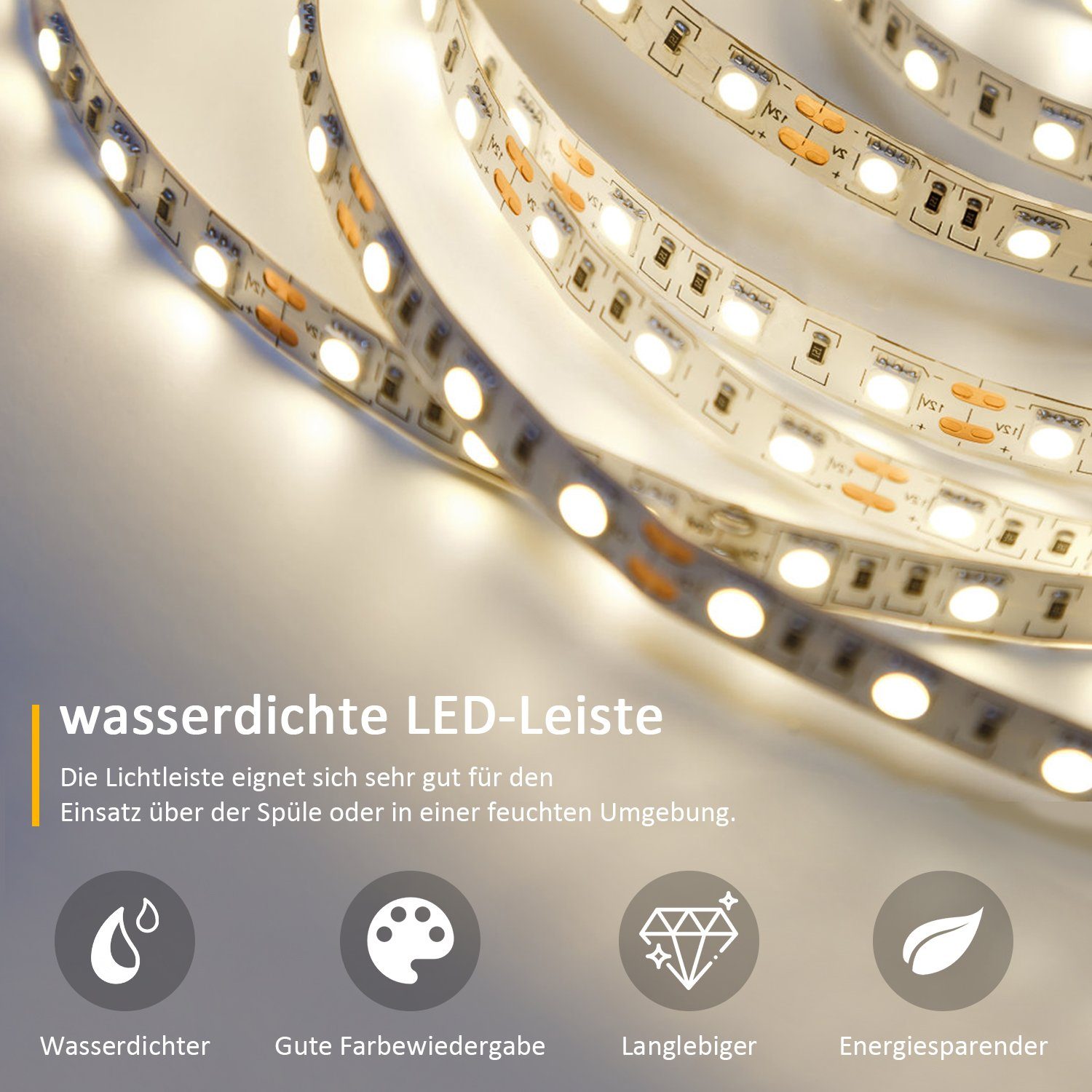 WDWRITTI Spiegel Bad mit uhr Touch Badspiegel mit beleuchtung 50x70 (Wandspiegel Helligkeit 3Lichtfarben, 3000-6500K), Speicherfunktion, IP44