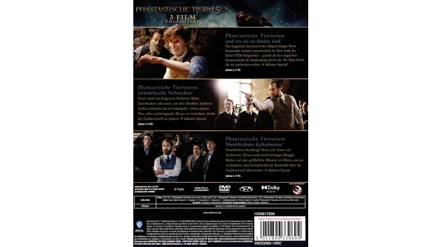 Phantastische Tierwesen 3-Film Collection  [3 DVDs]