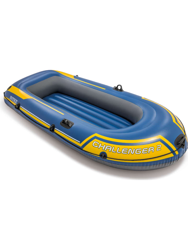 Intex Schlauchboot in Dunkelblau/ Gelb mit Zubehör - (L)236 x (B)114 cm günstig kaufen onesize