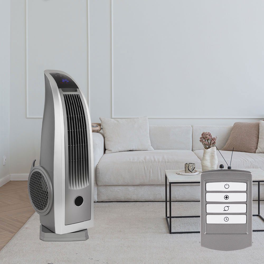 etc-shop Turmventilator, Stand Ventilator Säule Tower 120 W Fernbedienung 4 Stufen Lüfter