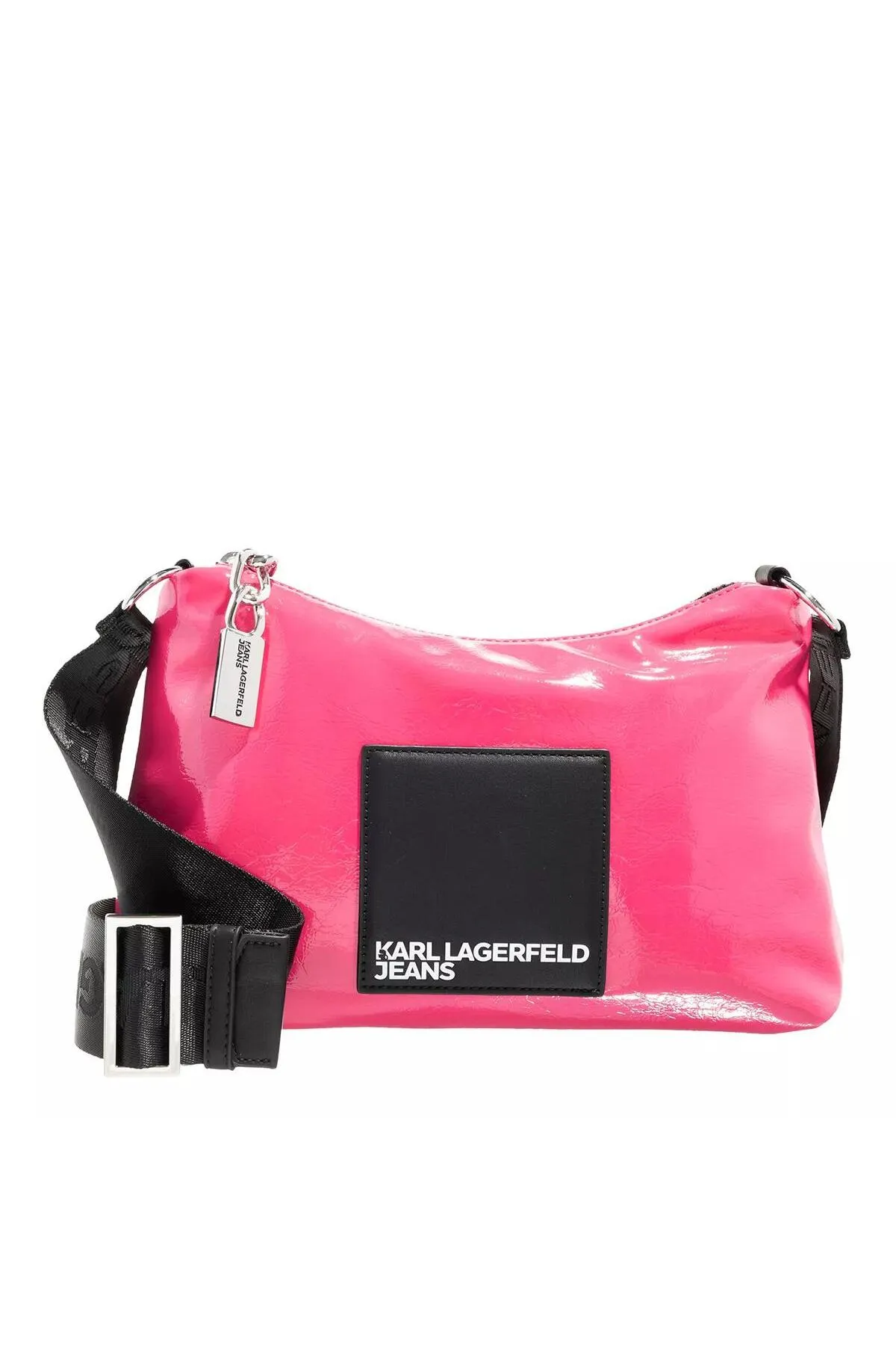 Karl Lagerfeld  Kleine Hobo-Tasche J184 aus technischem Leder, Kabarett