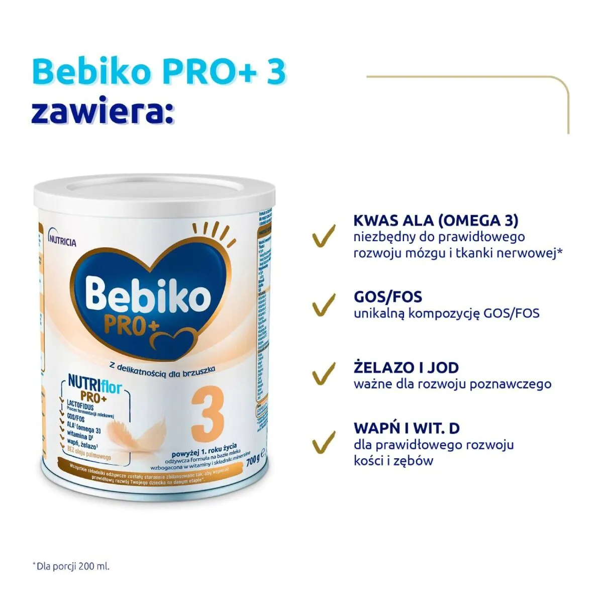 Bebiko Pro+ 3 κονσέρβες γάλακτος σε σκόνη