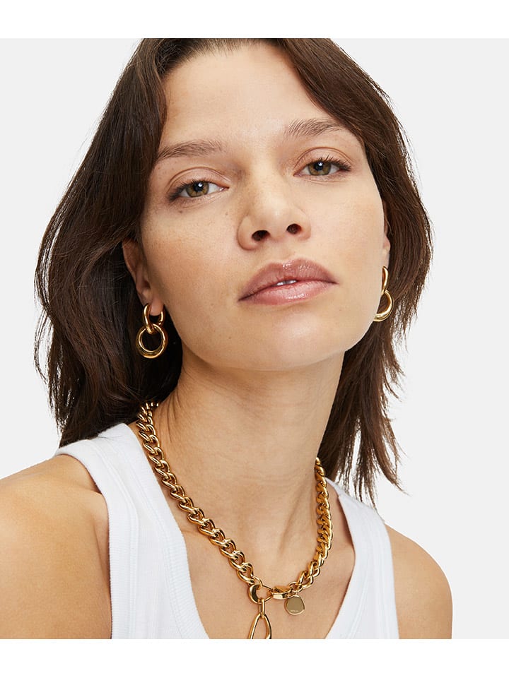 Liebeskind Edelstahl-Creolen in Gold günstig kaufen onesize