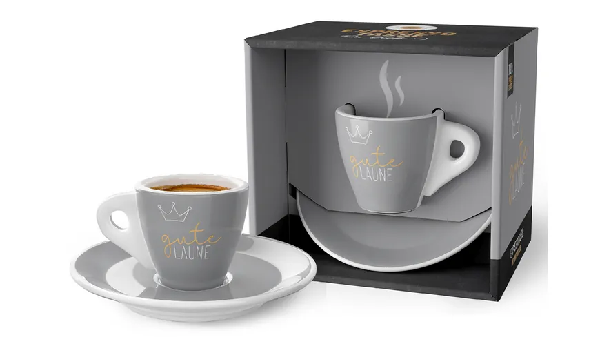 Geschenk für Dich Espressotasse Gute Laune