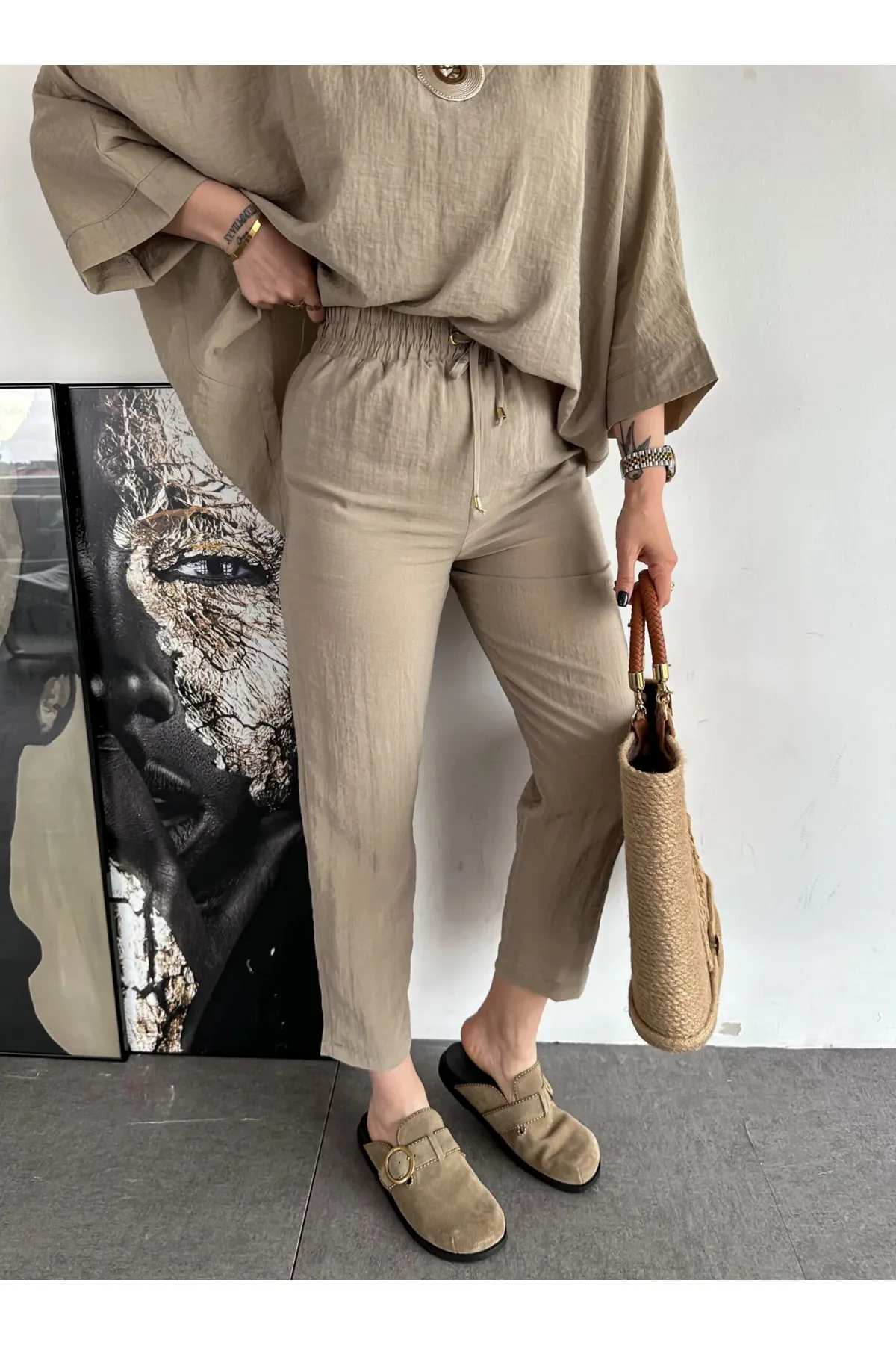 Laluvia  Oliven-Halsketten-Set