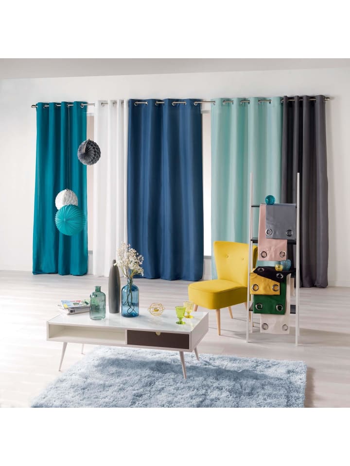 Douceur d’Intérieur Ösenvorhang in schwarz günstig kaufen onesize