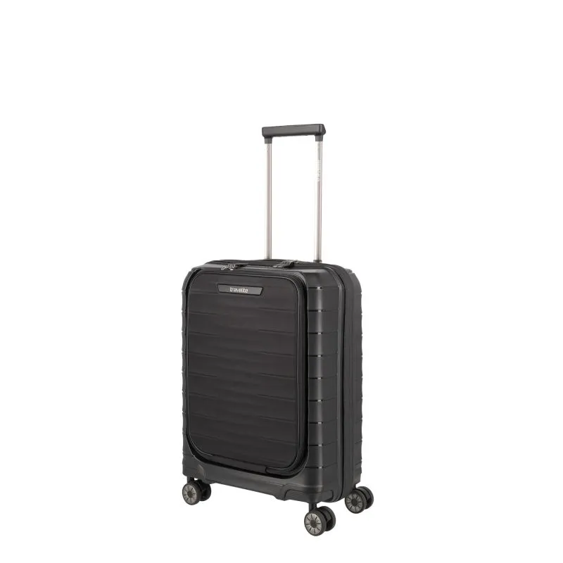 Travelite MOOBY Bordtrolley S mit Vortasche (55 cm) - Schwarz