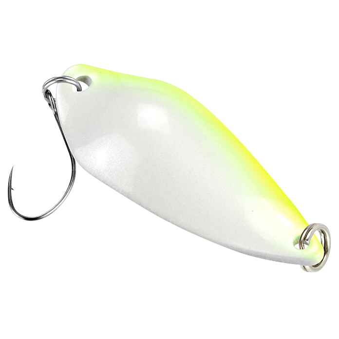 FTM Trout Spoon Rock (4,2 g, Weiß/Gelb UV)