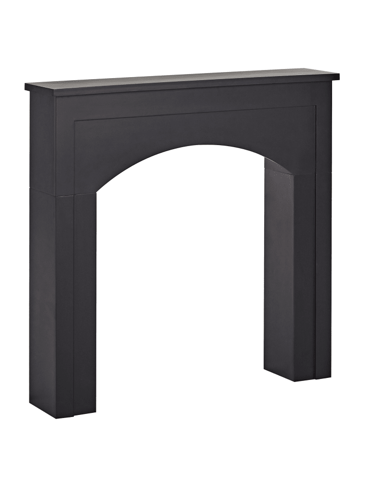 Beliani Kaminumrandung BUSSELTON in Schwarz - (W) 110 x (H) 106 x (L) 23 cm günstig kaufen onesize