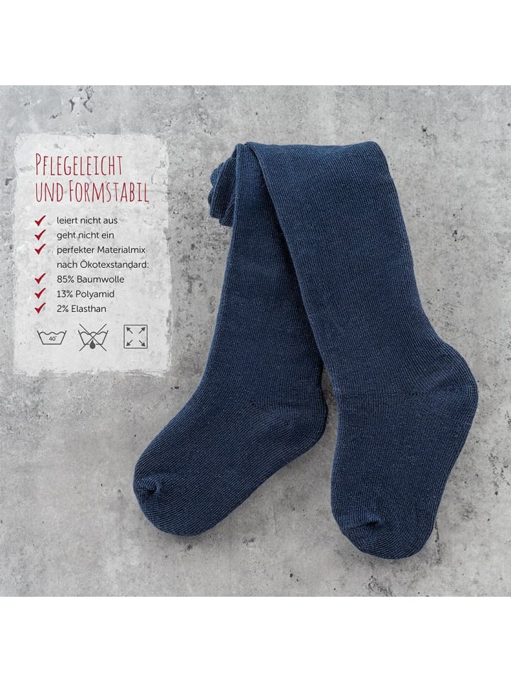 LaLoona Strumpfhose 2er Pack - Marine - in blau günstig kaufen