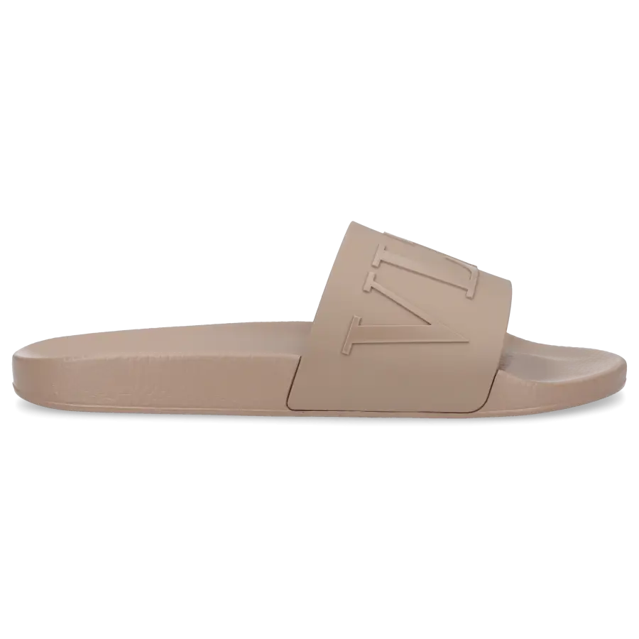Valentino Garavani - Badeschuhe VLTN TPU - beige