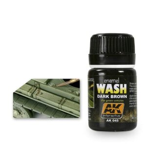 AK Weathering - Dark Brown Wash 35ml