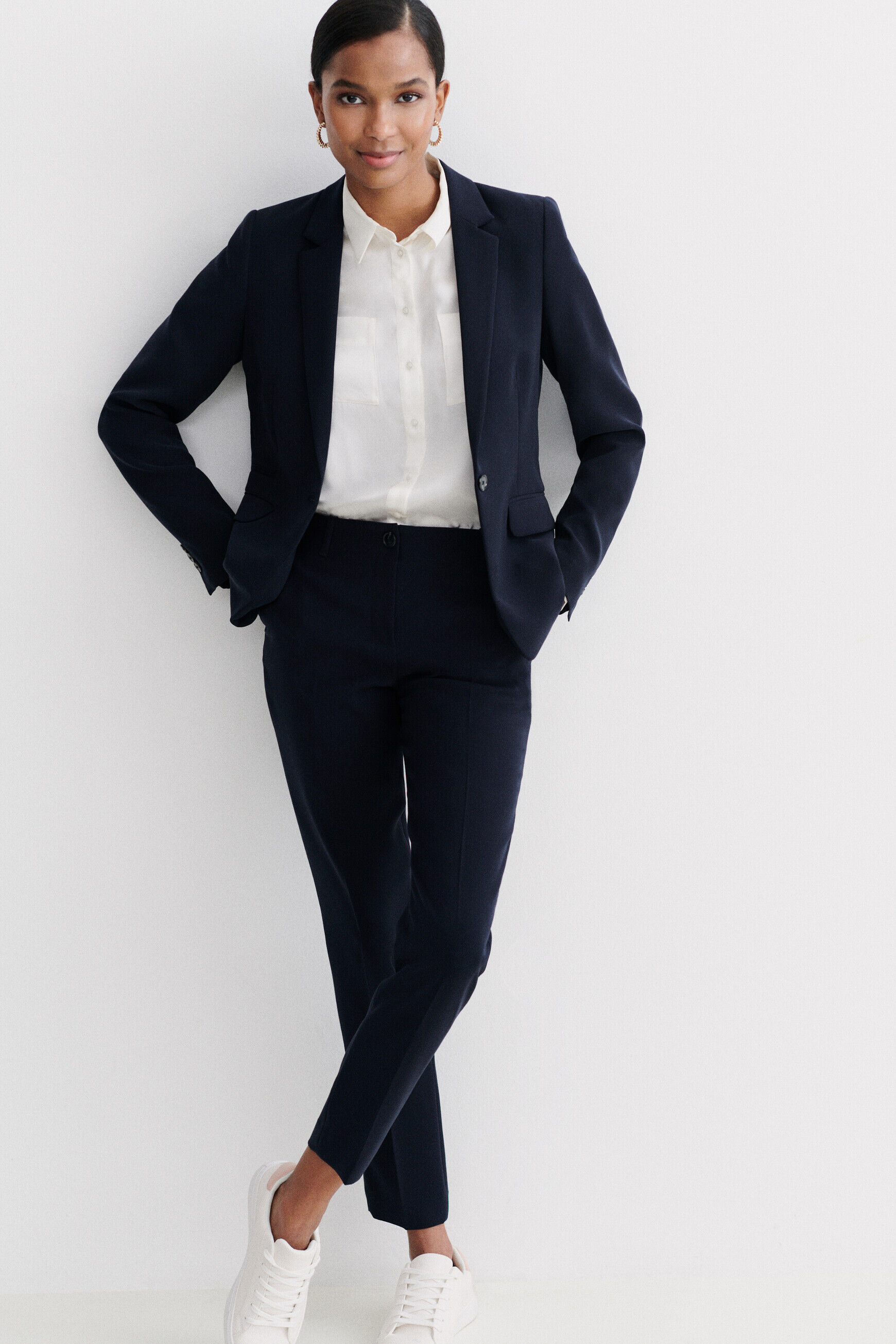 Blazer vantea bleu marine femme