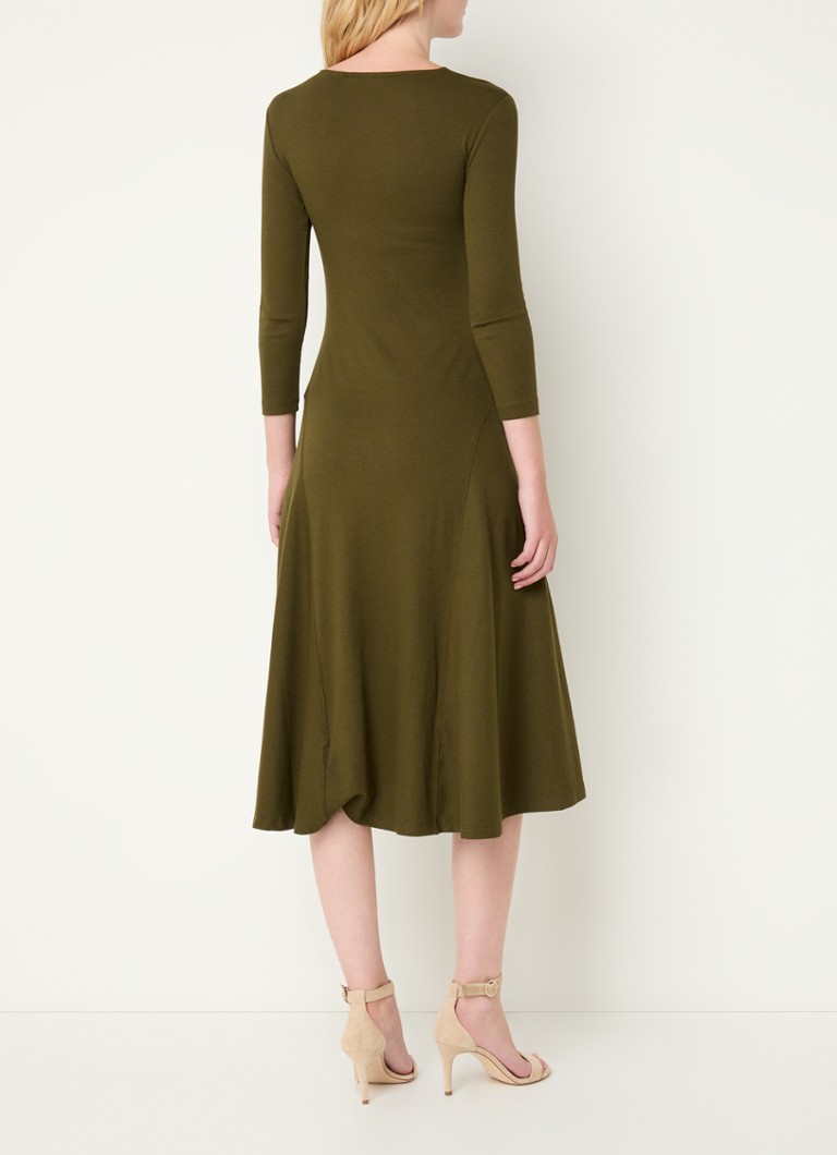 Rochie midi Ralph Lauren cu detalii perforate