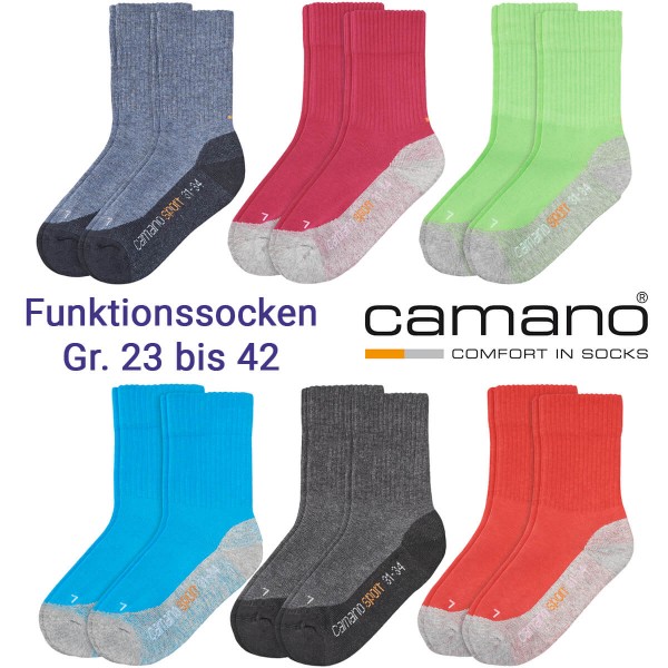 Camano kids ~ Funktionssocke Sport 2er Pack ~ Fuchsia