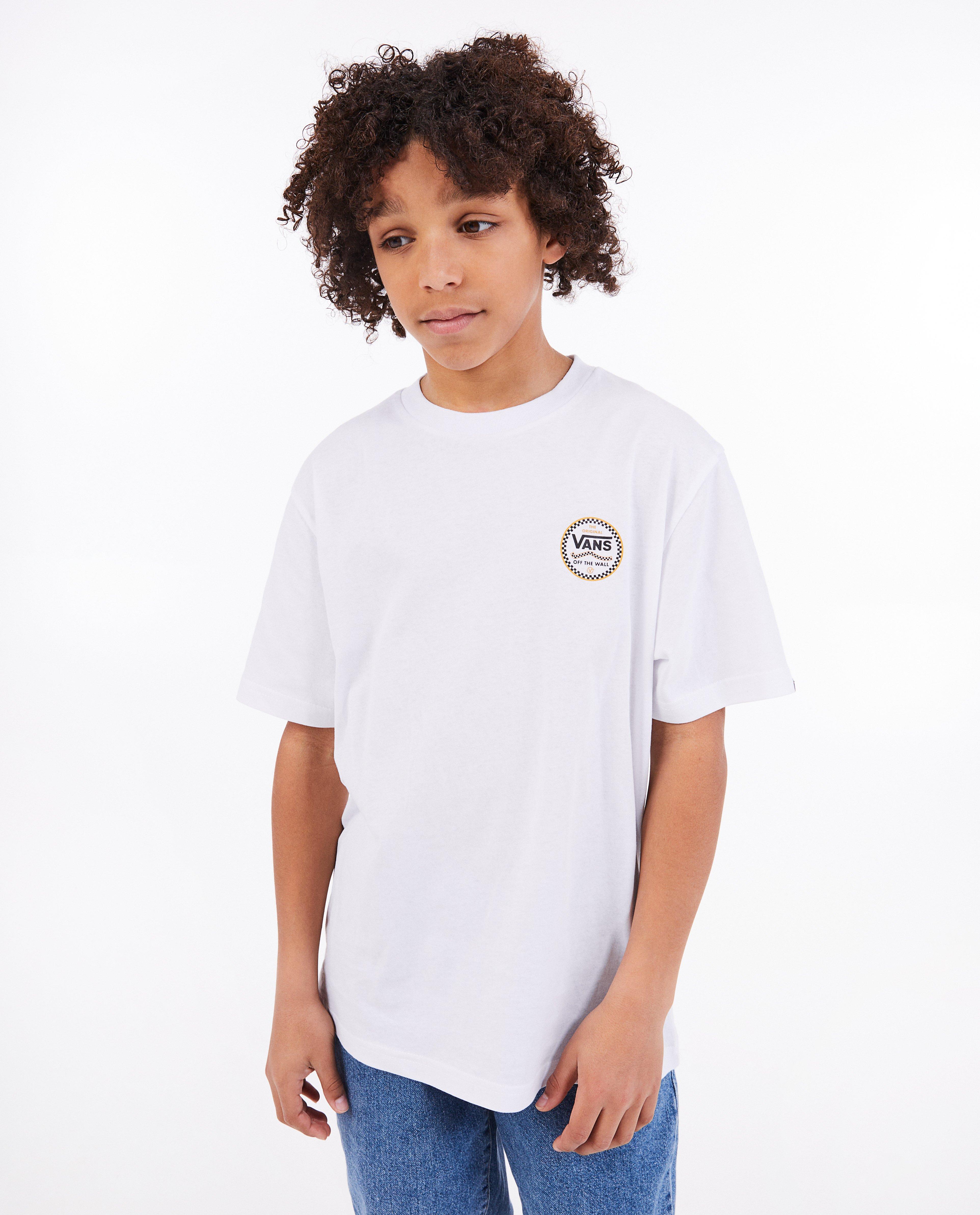 Tricou Vans alb cu imprimeu alb