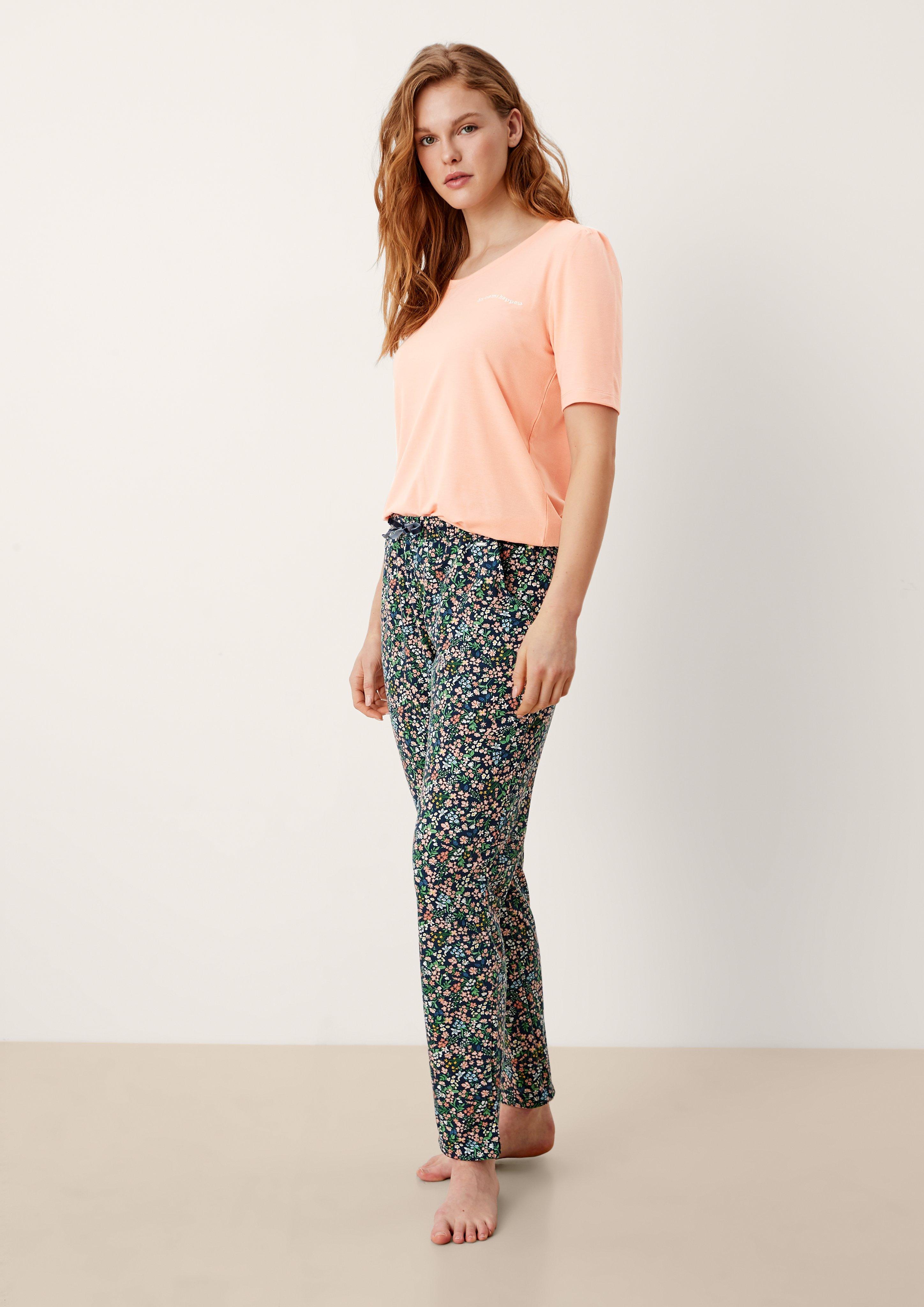 Pyjamashirt mit Stickerei  6006979-2400