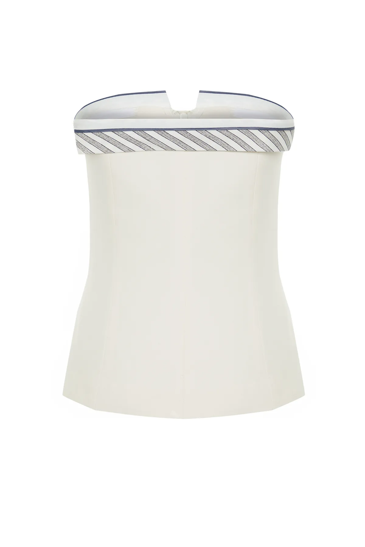 Trendyol Collection  Ecrufarbene, gewebte Weste im regulären Stil TWOSS24YE00019