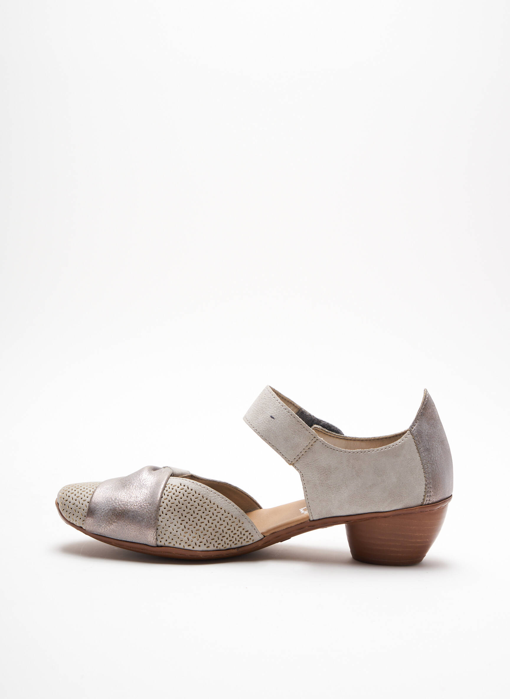 Rieker Sandales Nu Pieds Femme couleur gris