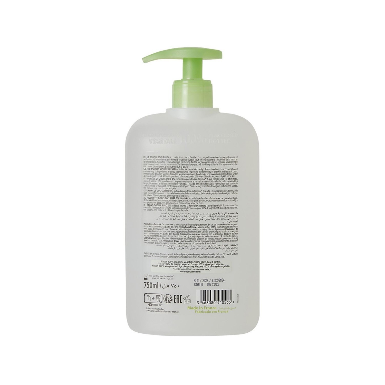 CORINE DE FARME 0% Pure Shower Gel