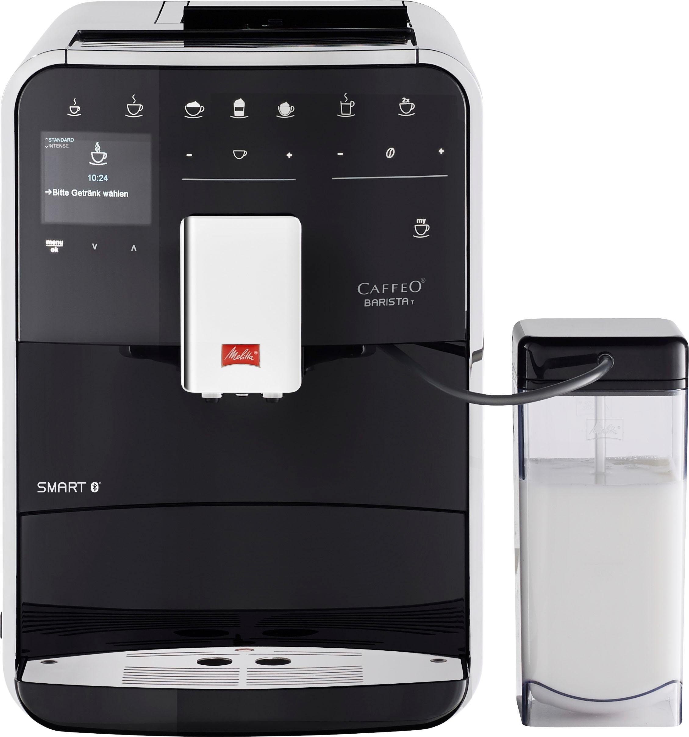 Melitta Kaffeevollautomat Barista T Smart® F 83/0-102, schwarz, 4 Benutzerprofile&18 Kaffeerezepte, nach italienischem Originalrezept
