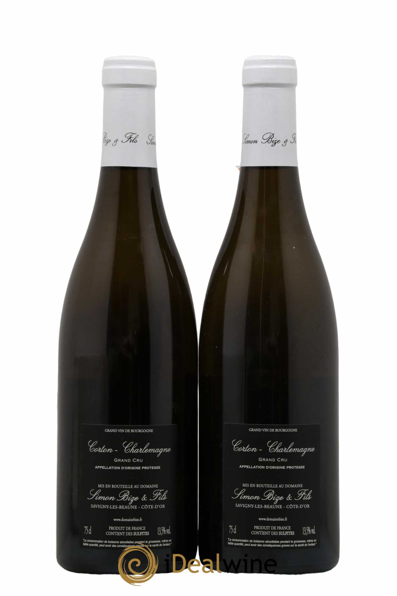 Corton-Charlemagne Grand Cru Simon Bize & Fils  2018 - Lot de 2 Bouteilles