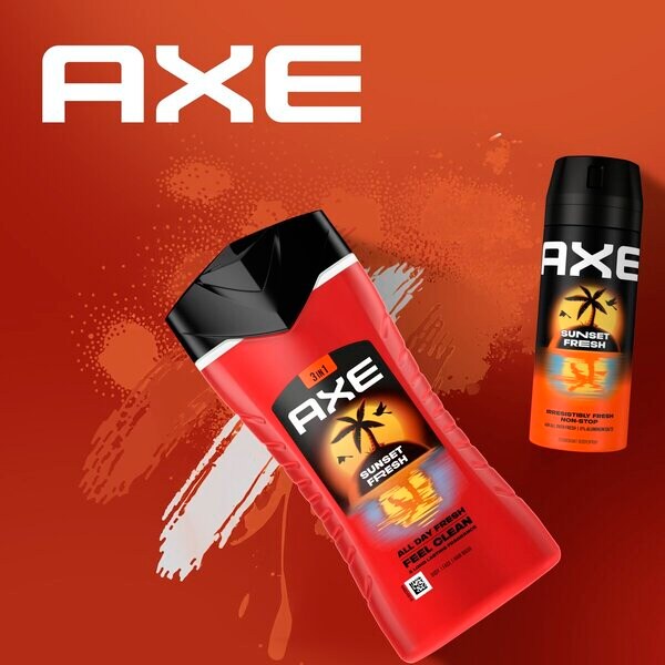 Axe Sunset Fresh 3-in-1 -suihkugeeli 250ml
