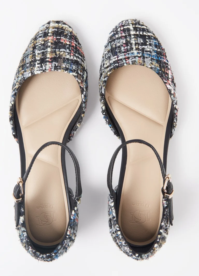Dune London Dominos Tweed-Effect Pumps