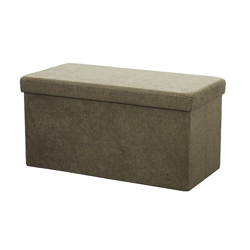 Home Benk m/oppbevaring 76x38x38 cm sammenleggbar brun Lisa