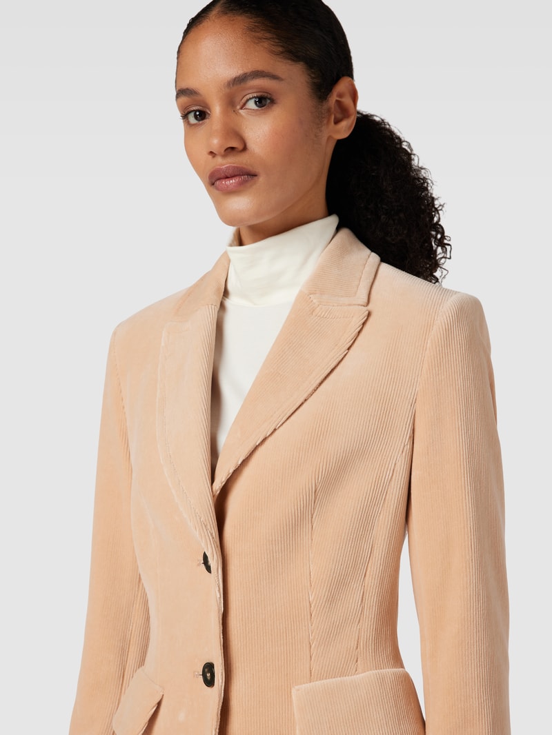 Blazer aus Cord in altrosa