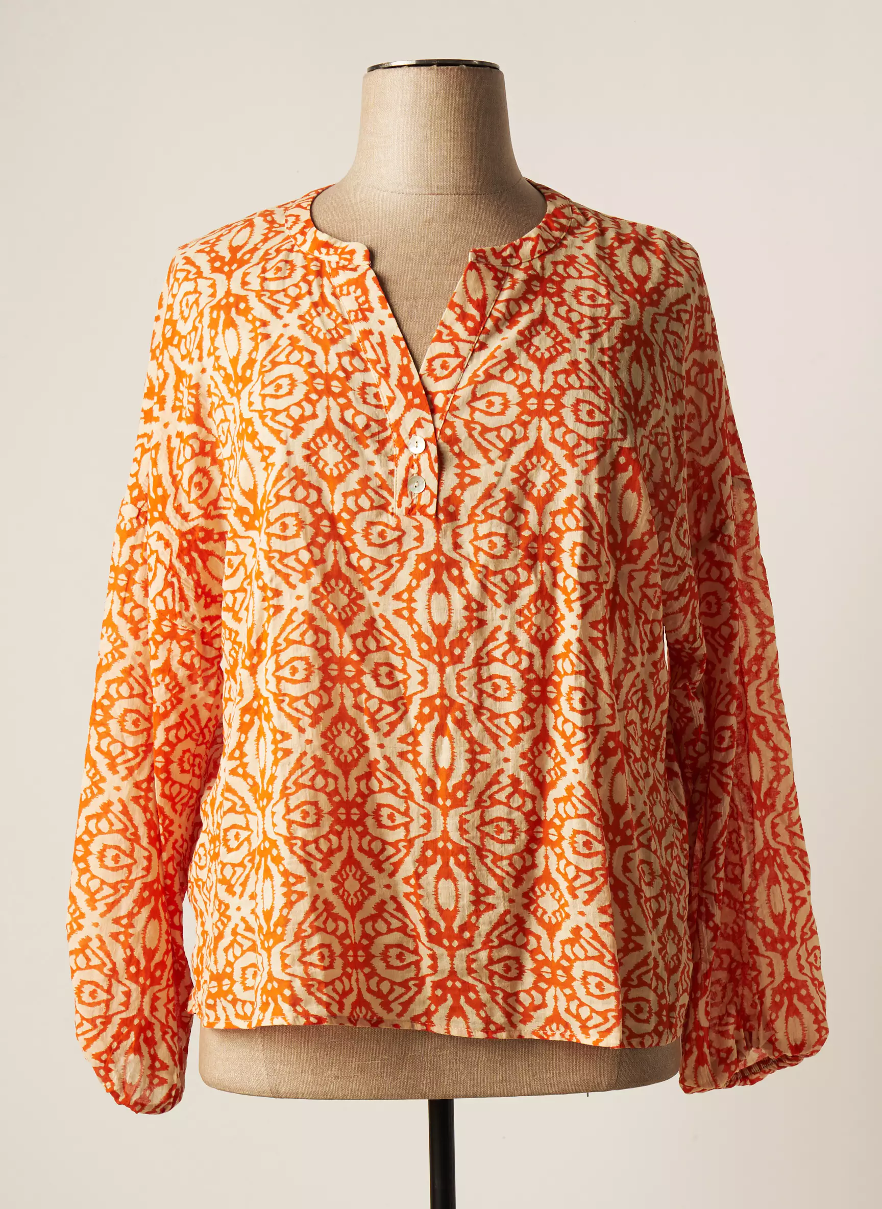 Geisha Blouses Femme couleur orange