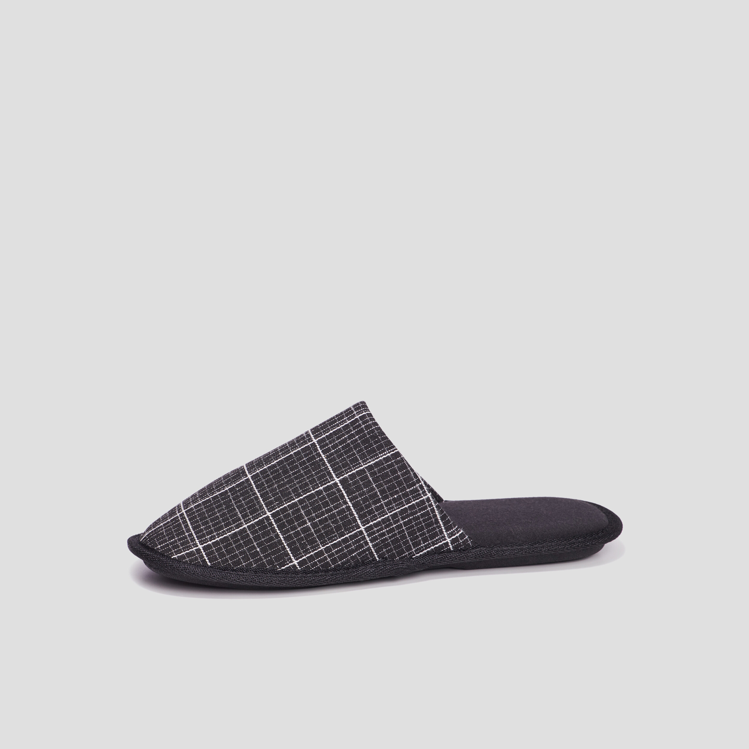 Chaussons mules noir homme | La Halle