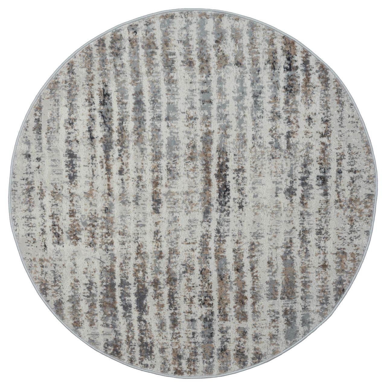 MyFlair Teppich Mystique , 120cm x 120cm, Farbe Beige, rund, Florhöhe 8mm