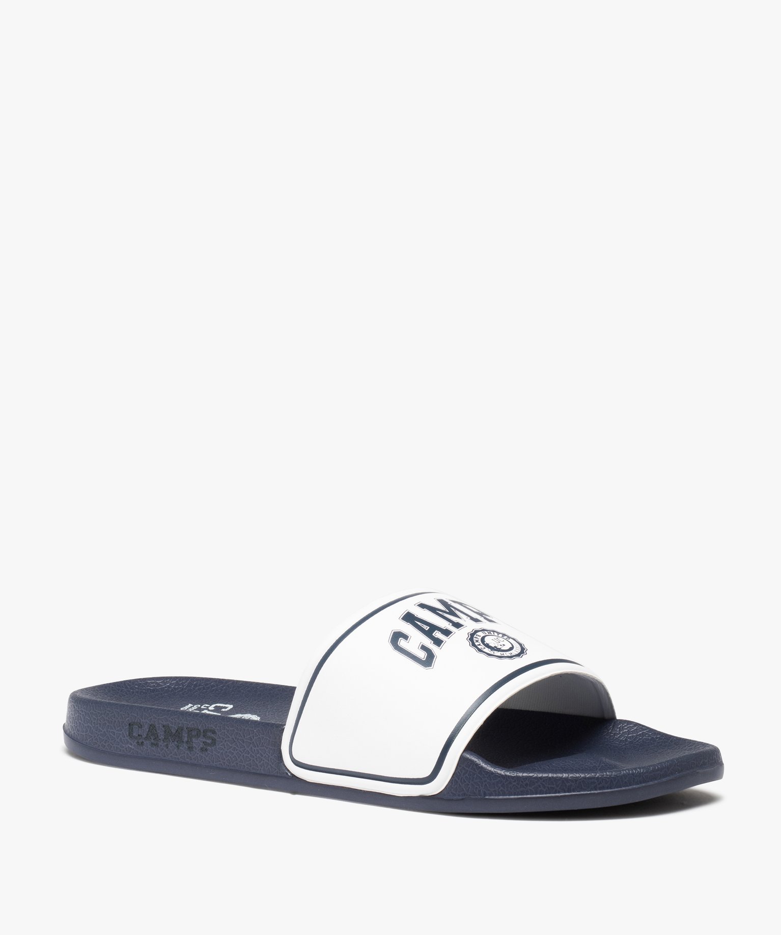 Mules de piscine homme bicolores – Camps United bleu | GEMO