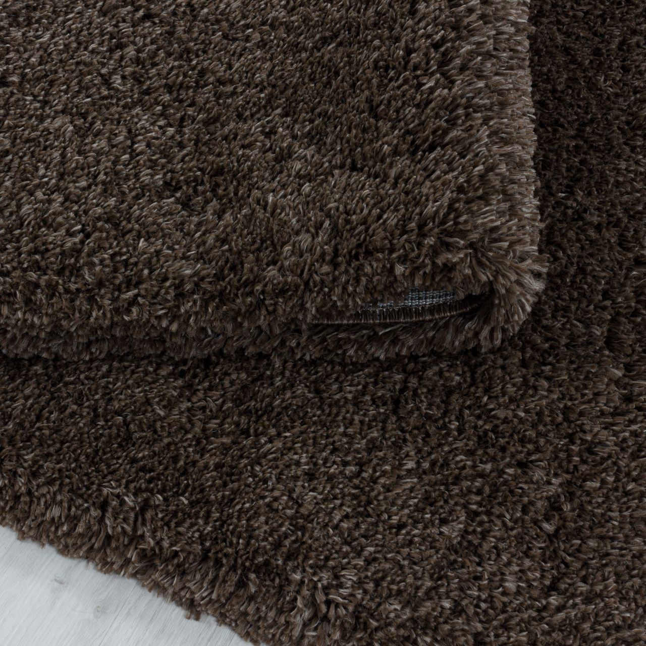 Ayyildiz Teppich, FLUFFY 3500, BROWN, 120 x 120 cm