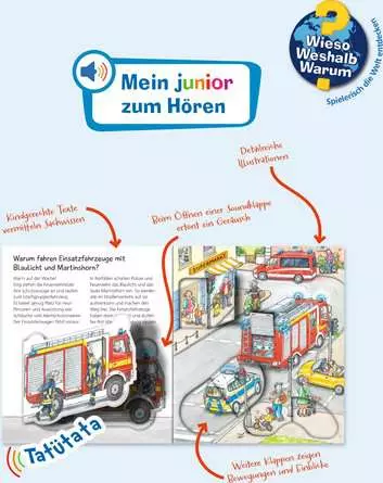 Ravensburger Wieso? Weshalb? Warum? Mein junior zum Hören, Band 2: Einsatzfahrzeuge