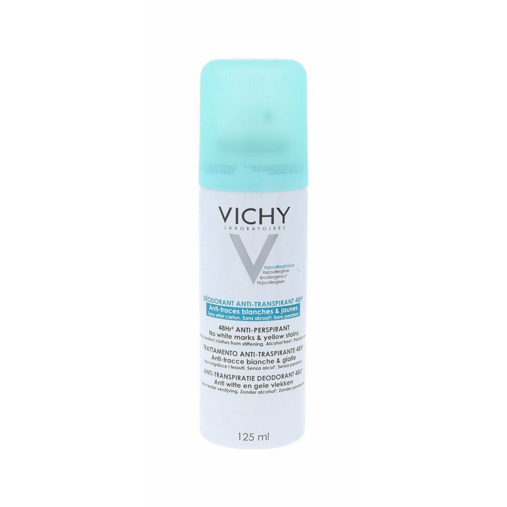 Vichy Deo-Zerstäuber Vichy 48H Anti-Transpirant Anti-Traces Deo Spray Alcohol free 125 ml